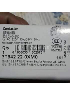 触器3TB4222-OXMO正品（议价）