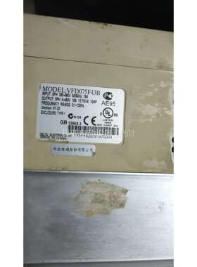 台达变频器，ⅤFD075F43B 功能包好，照片，（议价）