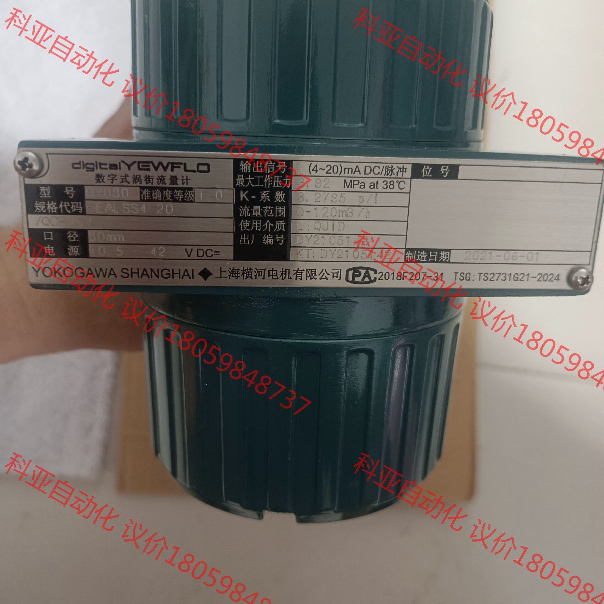 横河涡街流量计  DN80  DN100   DY080－E