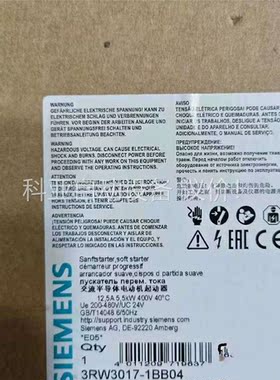 3RW3017-1BB04正品包邮(议价)