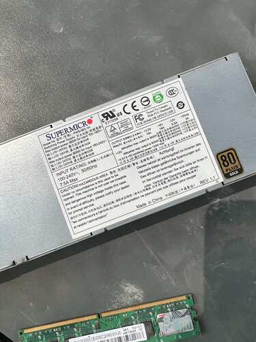 超微PWS-563-1H 超微560W电源 超微1U服务器原(议价)