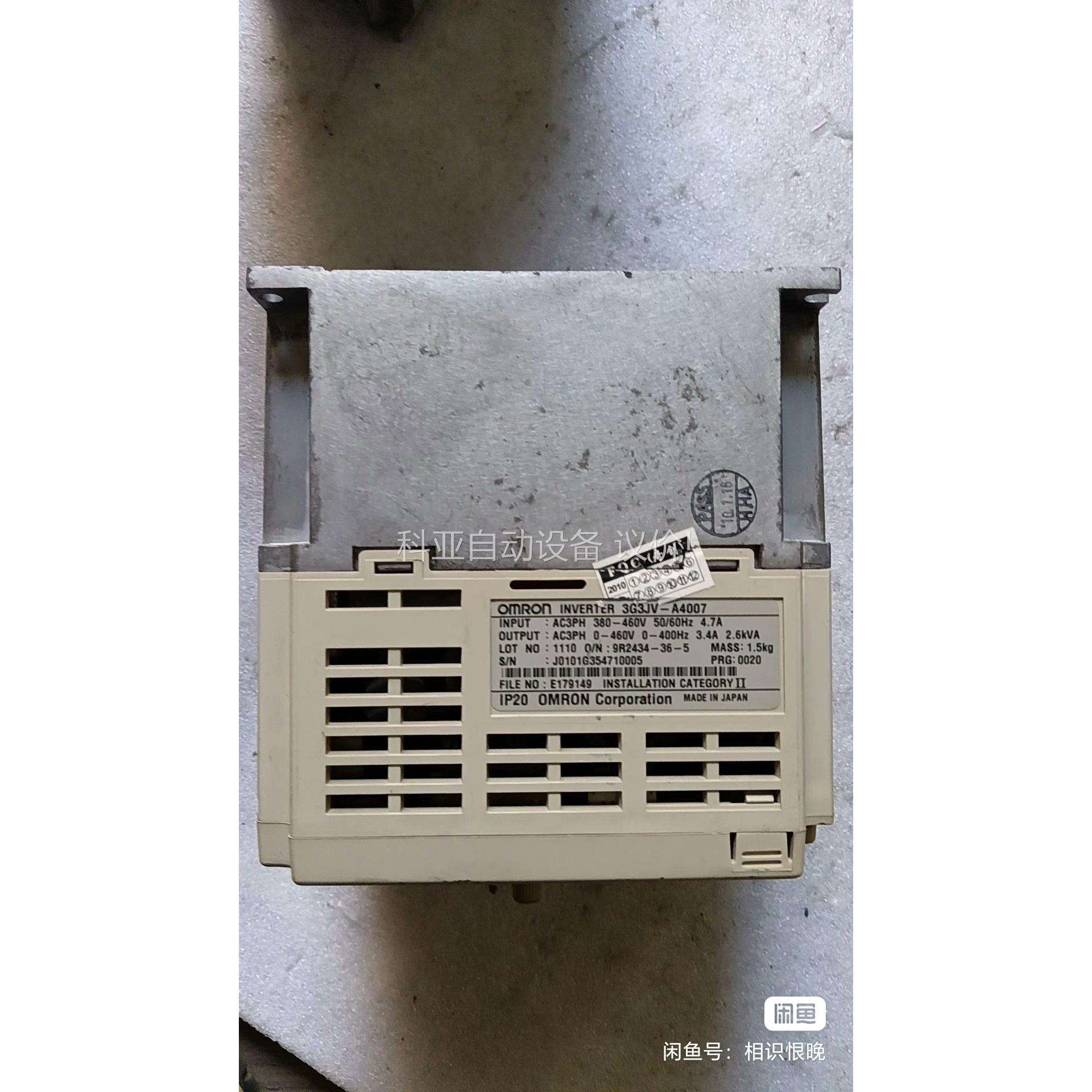 Omron/欧姆龙变频器3G3JV-A4007 1.1K（议价）