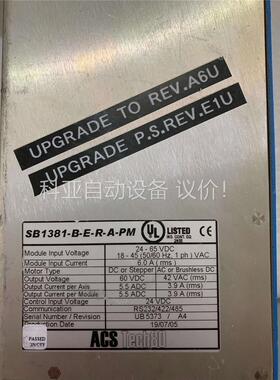 ACS伺服驱动器SB1381-B-E-R-A-PM，二手拆机(议价)