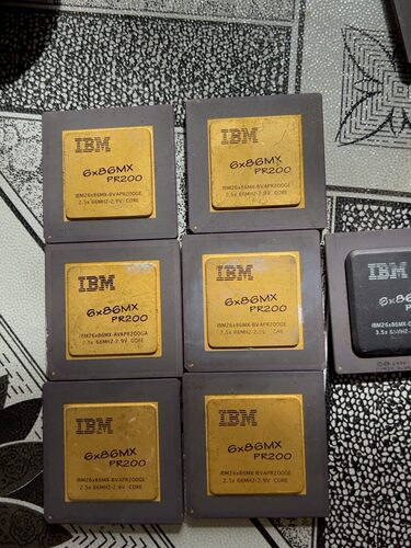 IBM 6X86MX PR200 CPU 实物拍摄