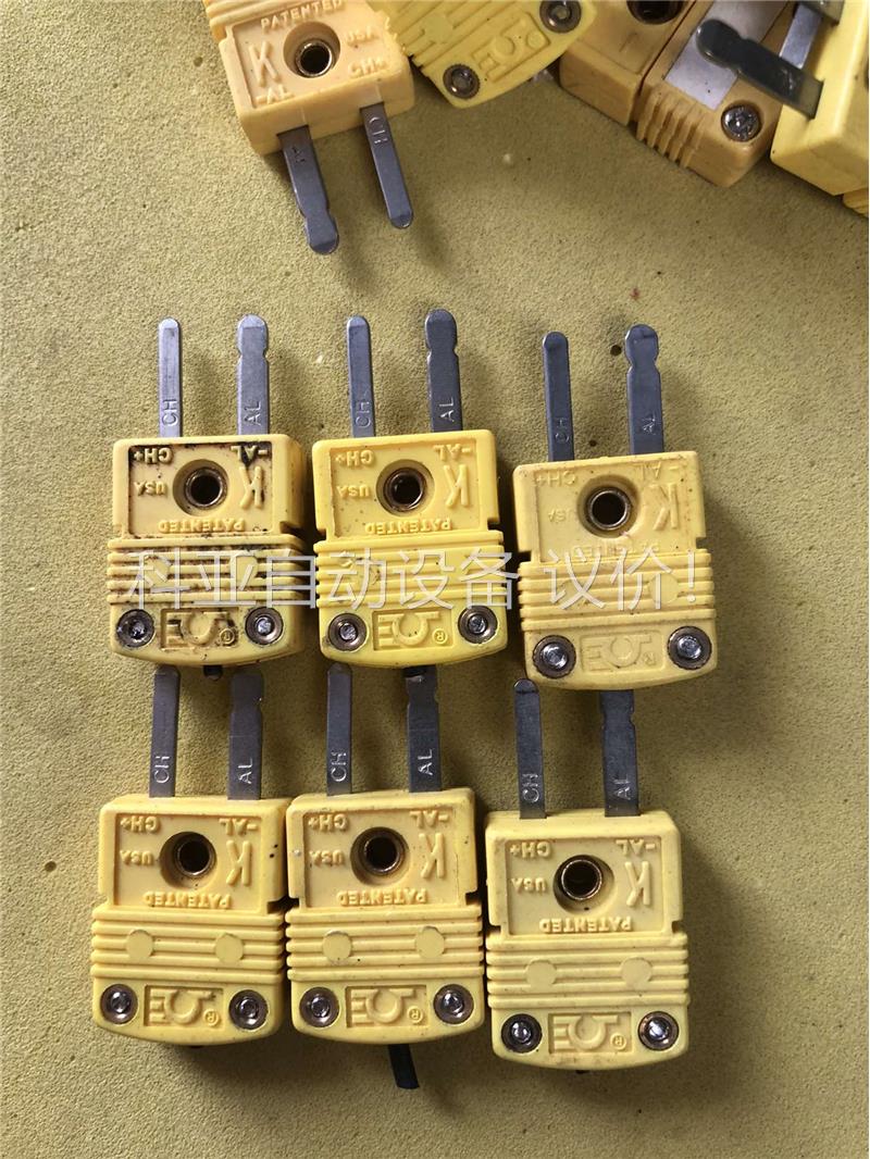 美国PATENTED K型热电偶黄插头 ，3一只，2(议价)