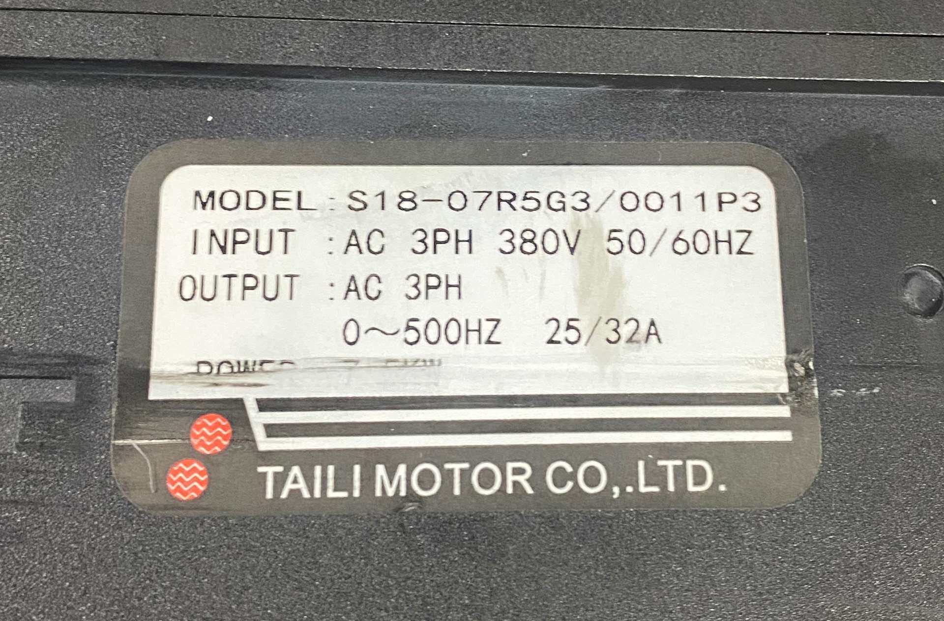 台力变频器7.5Kw，型号S18-07R5G3/0011P3(议价)