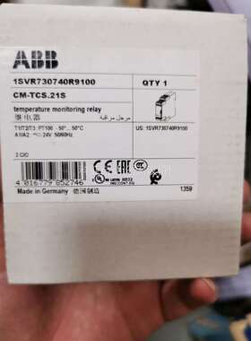 ABB温度监视继电器，CM-TCS.21S，1SVR7307（议价）