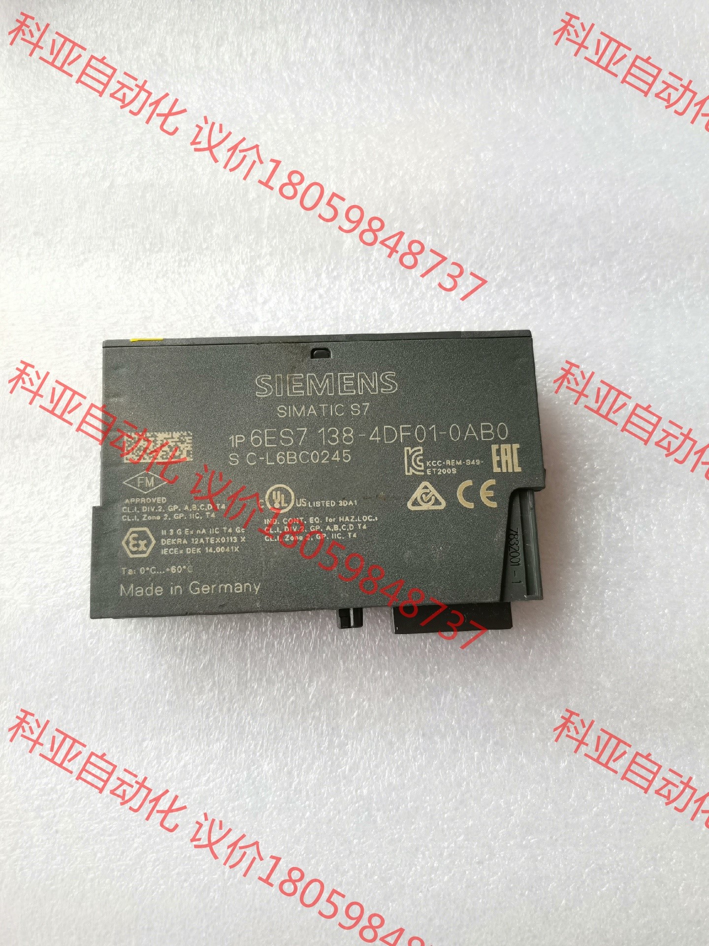 西门子1P6ES7138-4DF01-0AB0