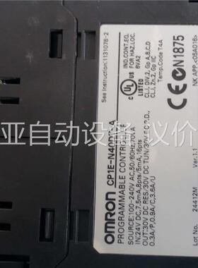 MRON欧姆龙CP1E-N40DT-A可编程控制器拆机，(议价)