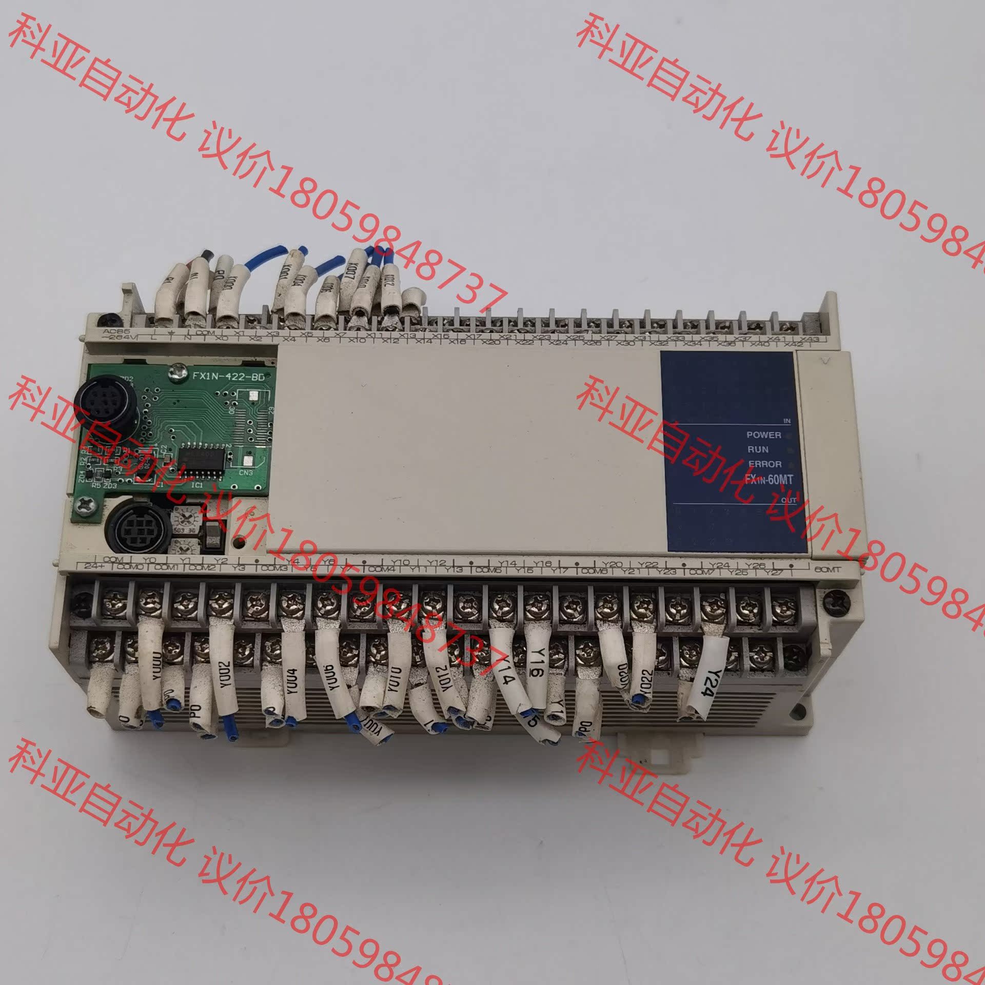 拆机三菱PLC编程控制器FX1N-60MT-001功能正常