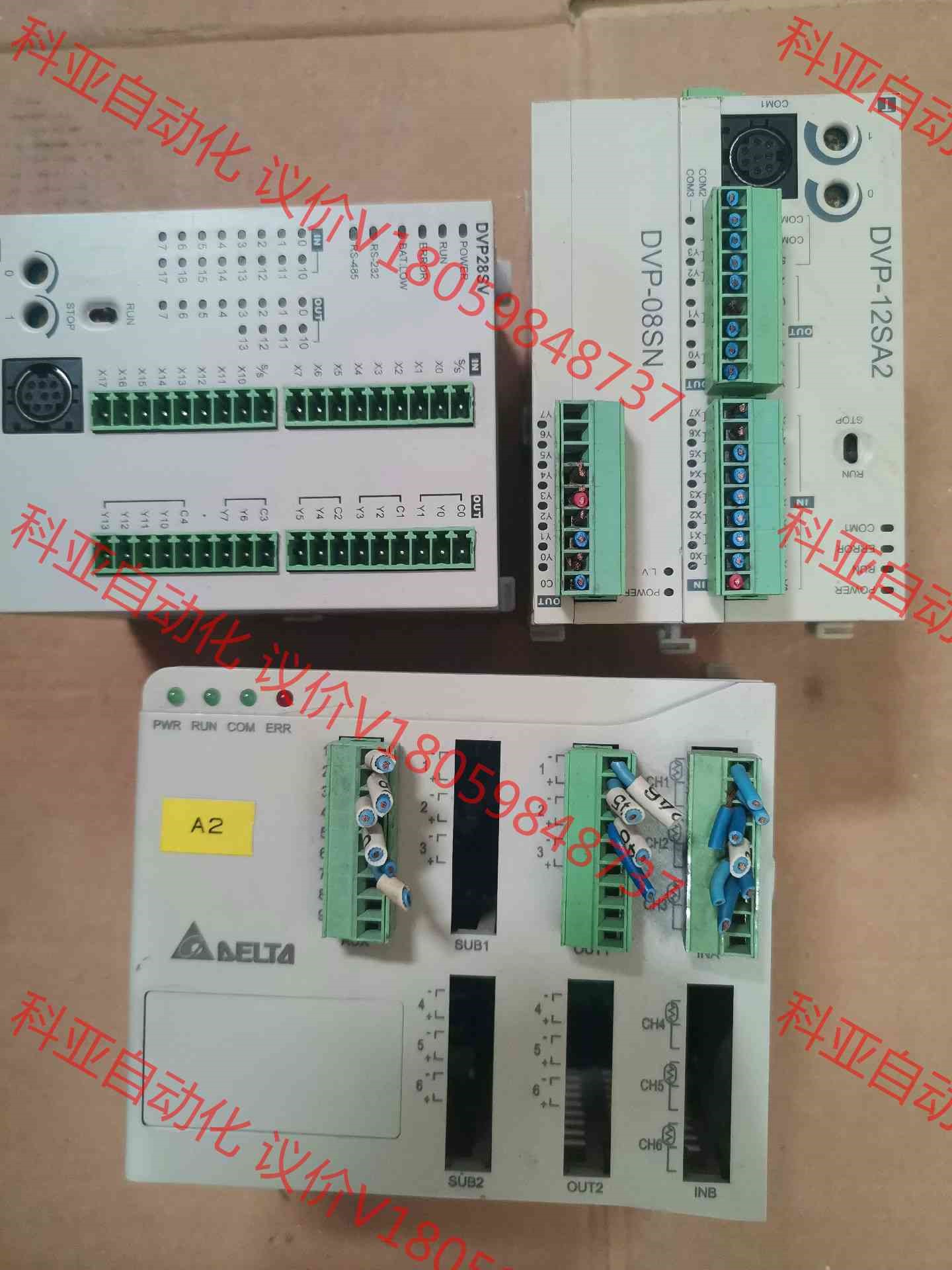 拆机DVP一12SA2扩展DVP一08SN一组300，温度控