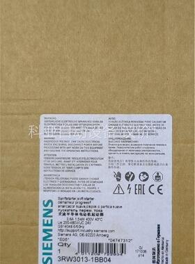 3RW3013-1BB04正品包邮(议价)