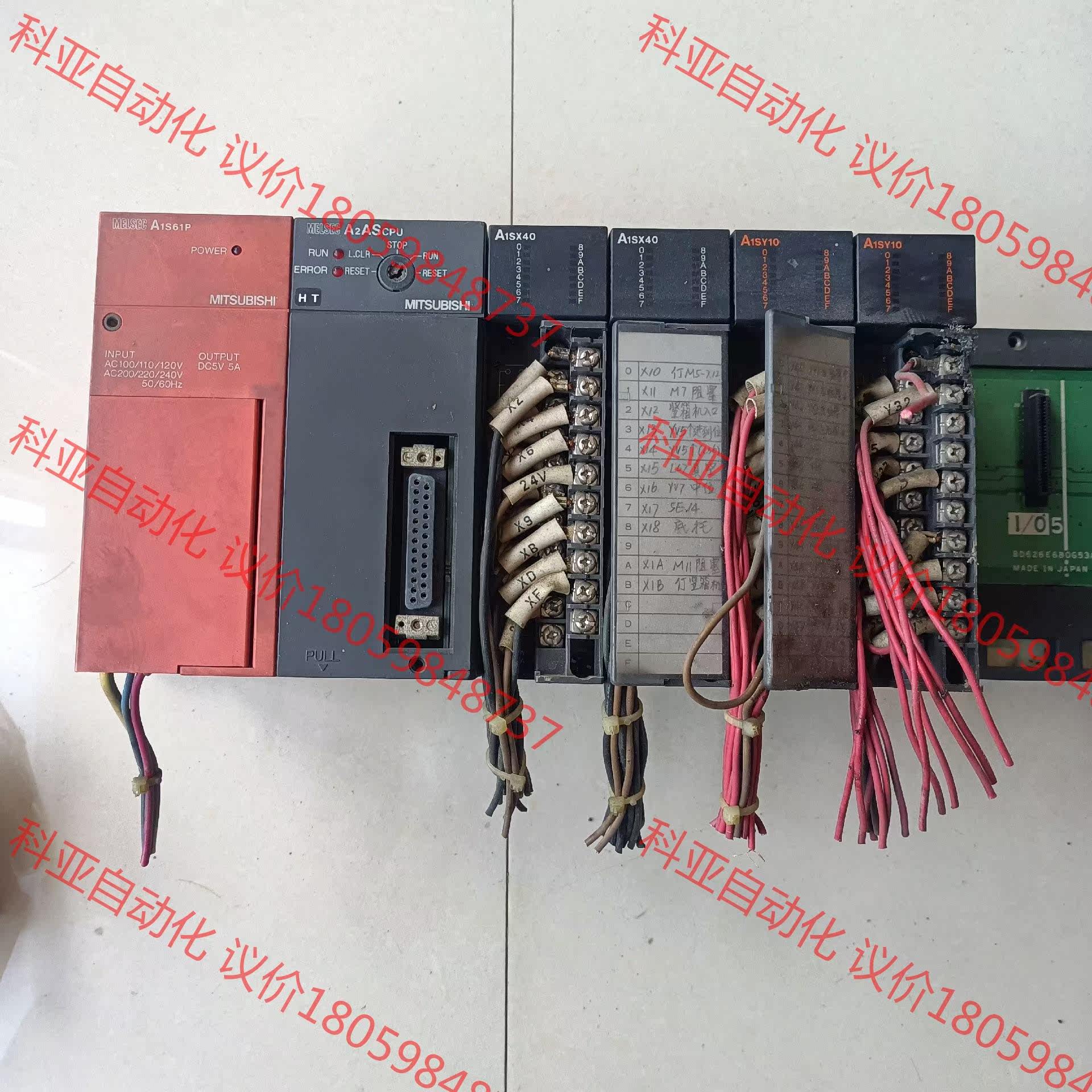 拆机三菱A1S61P，A2ASCPU,A1SX40,A1SX