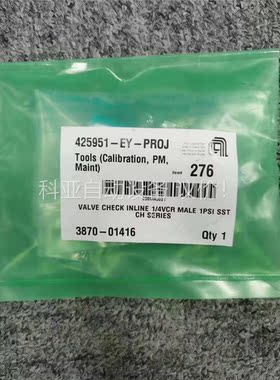 Swagelok SS-CHVCR4-1 VALVE 1/4(议价)