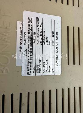 BONMET SA3L10B 伺服电机驱动器(议价)