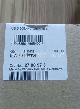 菲尼克斯控制器 ILC 131ETH 2700973，可编程(议价)