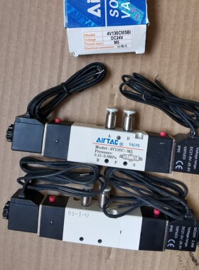 AirTAC/亚德客电磁阀4V130CM5BI，DC25V。