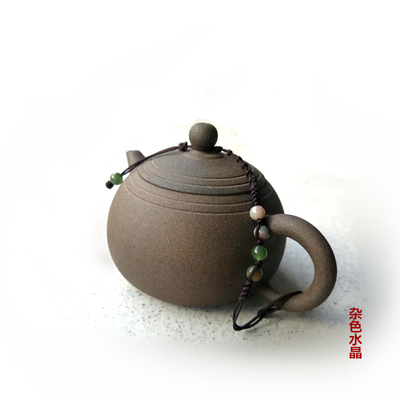 原创若缺轩中式手工编织壶绳紫砂