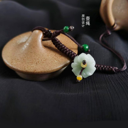壶绳 原创手工茶壶绳紫陶养壶绳紫砂绑壶盖绳子 壶配件功夫茶具