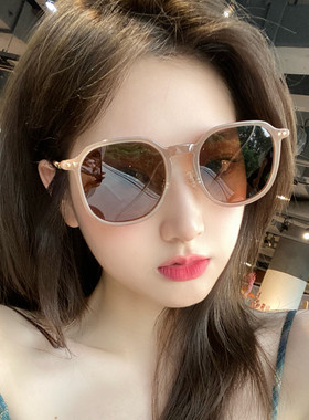 偏光太阳镜方框复古ins风女显瘦