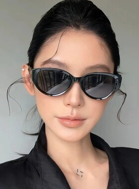 网红同款轻奢复古猫眼太阳镜TR