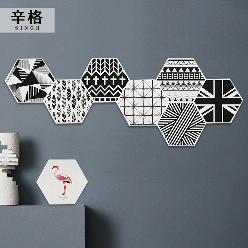 autohesion 3D Three-dimensional wall stickers Northern Europe a living room Entrance Bar counter Background wall DIY combination originality Decorative stickers Hexagonin the Home accessories , Stickers , Wall Stickers  category - from Buy2taobao.com to provide professional Taobao agent buy service