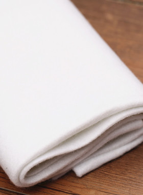 白色单面带胶铺棉辅棉紧致棉口金包DIY手工180克/280克