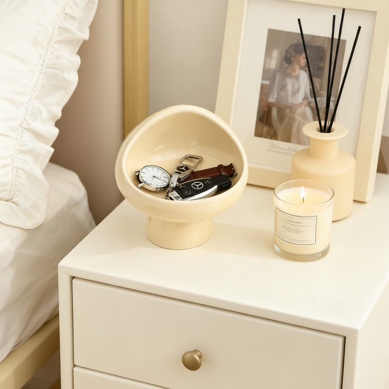 简约陶瓷收纳碗桌面摆件