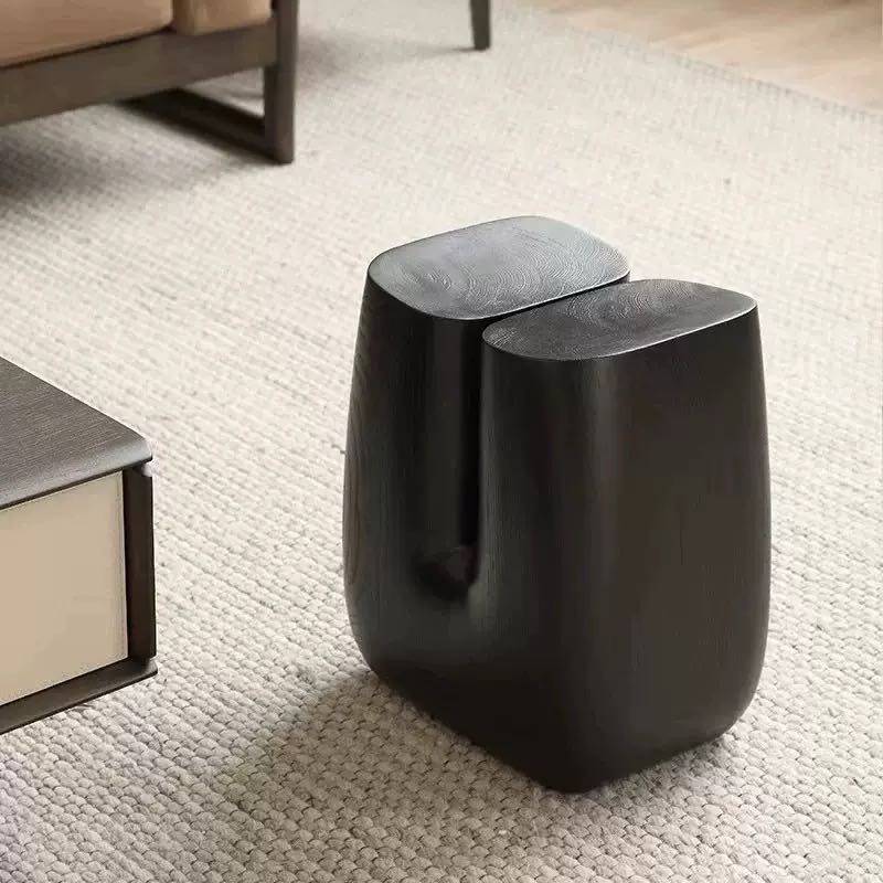 简约现代实木庭院凳艺术风格黑色无框架结构休闲凳,住宅家具,庭院凳,淘宝优惠券,粉丝福利购,淘宝优惠卷