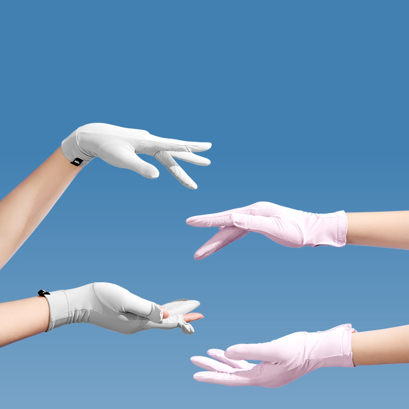 蕉下防晒手套长短款薄户外防紫外线骑行透气防滑开车焦下冰丝袖套