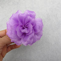 Design three-dimensional French high-end layering rose brooch, lustrous gauze art peony flower brooch clothing accessories thumbnail 4