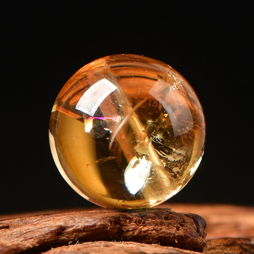 天然水晶黄阿塞diy手工散珠