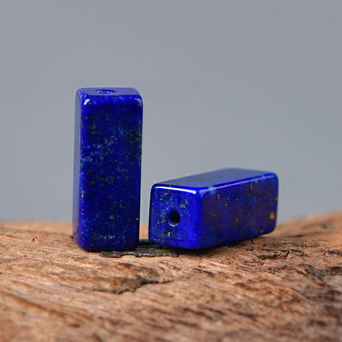 天然青金石方糖管珠DIY串珠配件