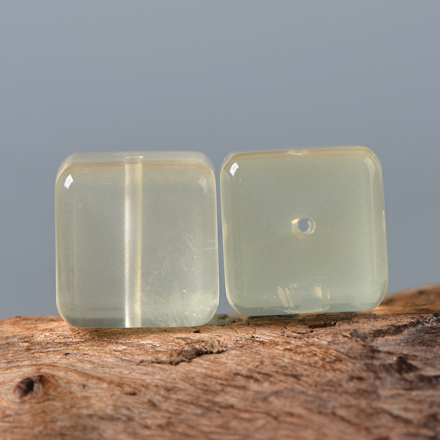 天然柠檬黄水晶方糖散珠方块