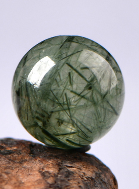 天然奶油体绿发晶散珠子DIY手工串珠配珠隔珠多宝手串饰品配件