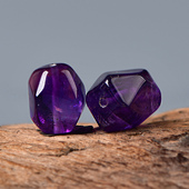 天然水晶紫水晶随行DIY手工饰品配饰串珠项链首饰手链水晶随行珠