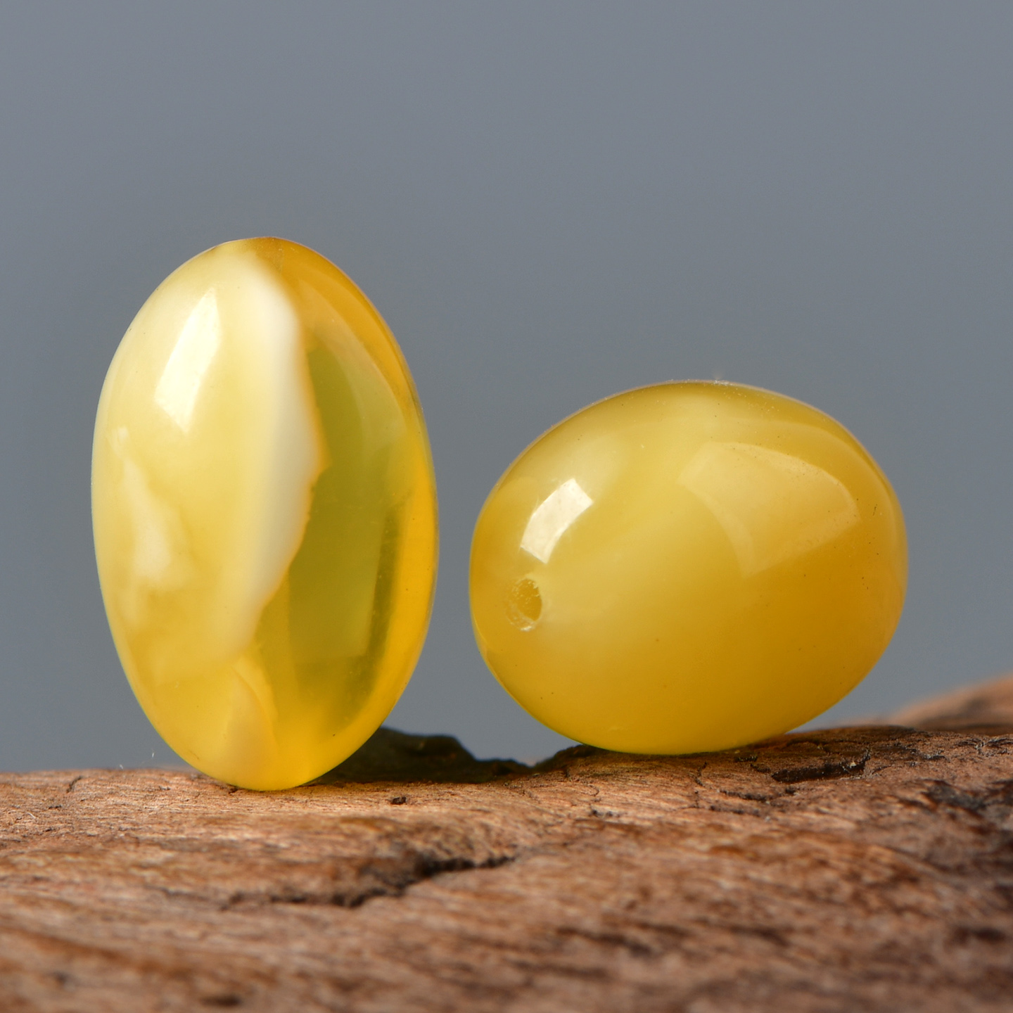天然鸡油黄蜜蜡桶珠散珠子DIY饰品配件材料串珠单珠珠子圆珠