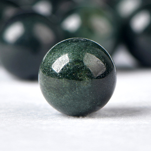 天然绿幽灵水晶满盆圆珠散珠子diy水晶手链饰品配件材料项链挂件