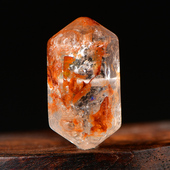 天然水晶红胶花双尖DIY串珠配珠饰品串珠单珠散珠子彩虹手工隔珠