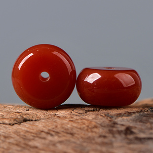 南红色玛瑙算盘珠diy串珠手串项链配饰吊坠隔珠高品质配饰手工