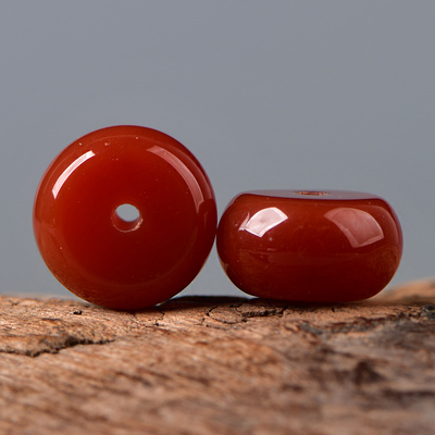 南红玛瑙算盘珠DIY串珠手串项链