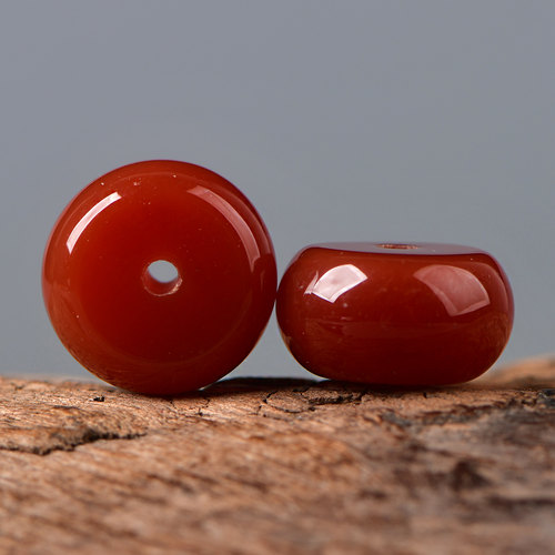 南红玛瑙算盘珠DIY串珠手串项链