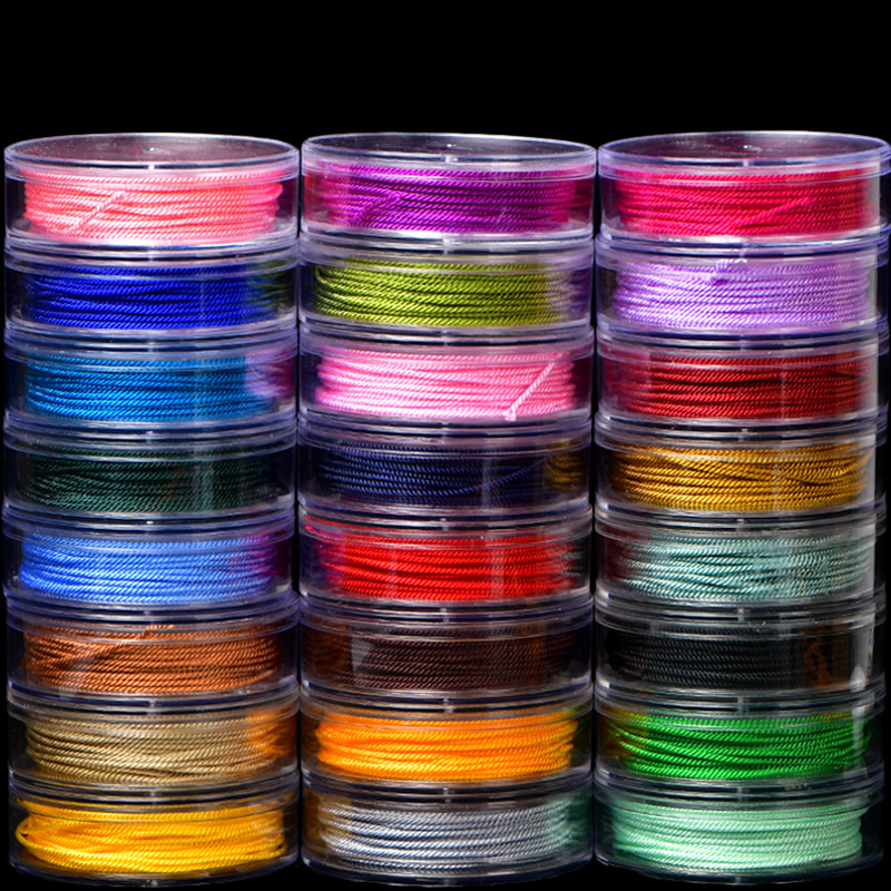 进口米兰线吊坠绳diy手工编织水晶玉翡翠项链绳2mm绳子材料包红绳