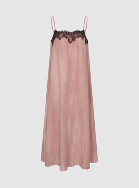 UR国内2025夏季女装时尚气质魅力蕾丝吊带连衣裙UIH750011