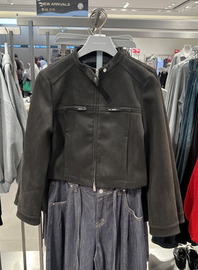 UR国内2025冬季新款女装潮流简约百搭立领拉链外套UWJ160004