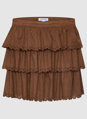 UR国内2025冬季女装琥珀流光风镂空蛋糕超短款半裙UYU560001