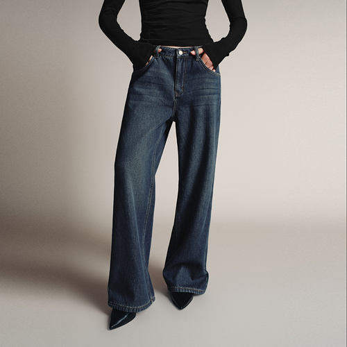 UR国内代购2025冬季女装气质做旧