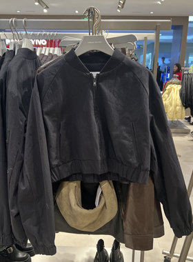 UR国内2025春季女装休闲街头风拉链短款宽松外套UYY150003