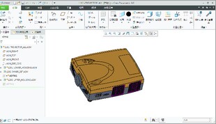 投影仪模型Proe 5.0模型带绘图步骤，Proe Creo三维模型设计素材