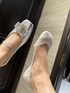 东大门夏季 空调女袜街头网红透气网眼绢丝船袜不掉跟隐形袜薄 新款